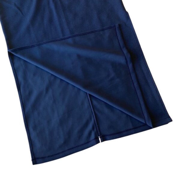 Spanx AirEssentials Pique Polo Midi Dress Medium M Timeless Navy NWT - Picture 8 of 12